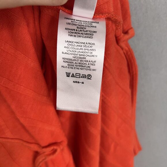 Maeve Anthropologie Sweater Womens Medium Orange Devine Tunic Top Minimal Cozy - Picture 13 of 14